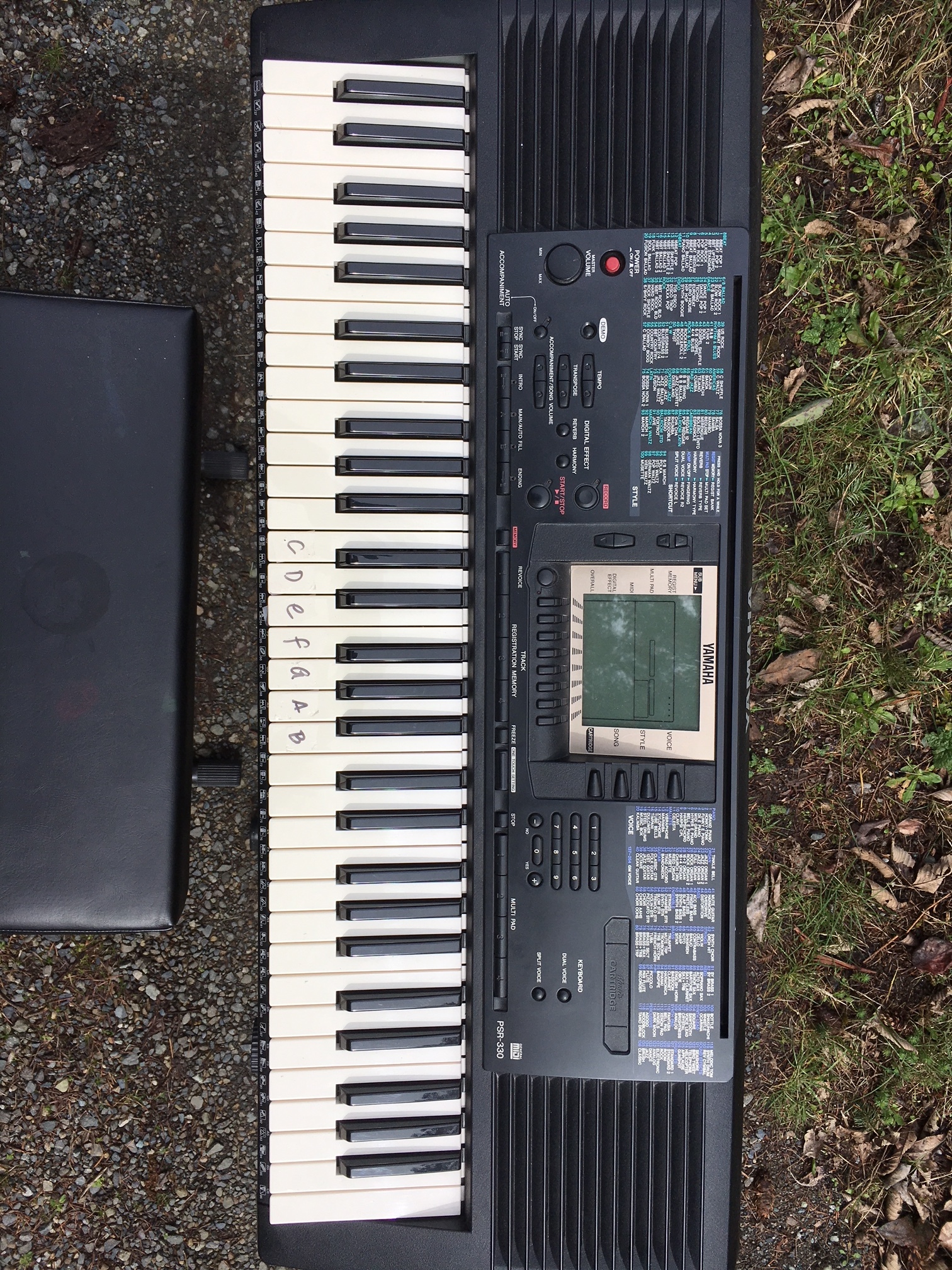 Keyboard (Yamaha PSR-330) — Vashon Events Keyboard (Yamaha PSR-330) — Vashon Events